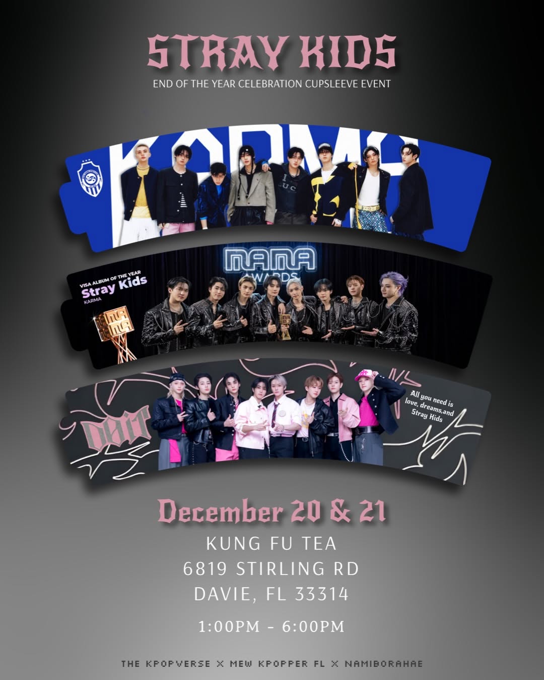 Stray Kids End Of The Year Celebration Cupsleeve