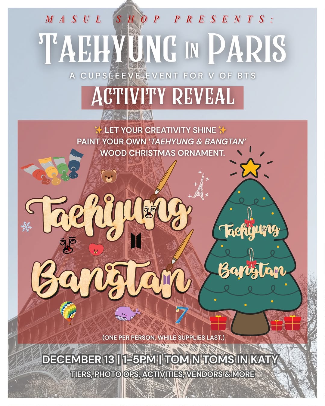TAEHYUNG in PARIS a cupsleeve event - Image 2