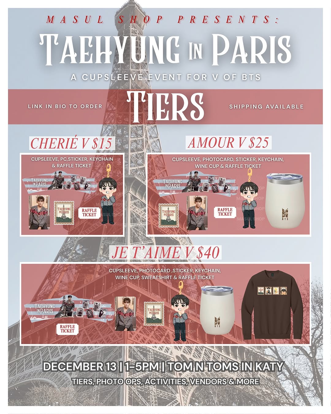 TAEHYUNG in PARIS a cupsleeve event - Image 6