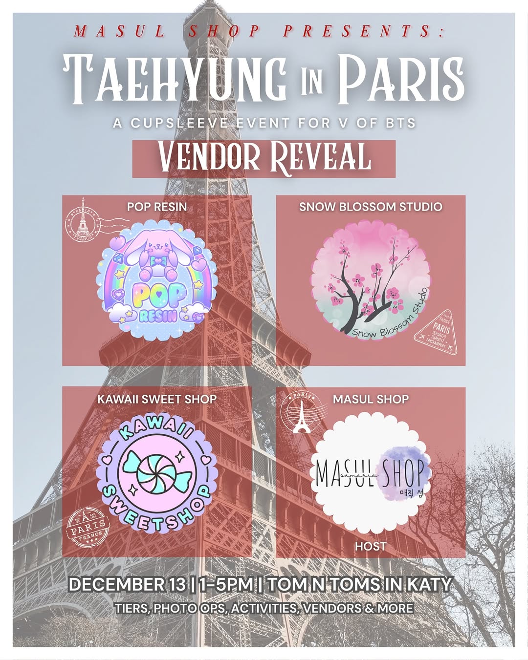 TAEHYUNG in PARIS a cupsleeve event - Image 10