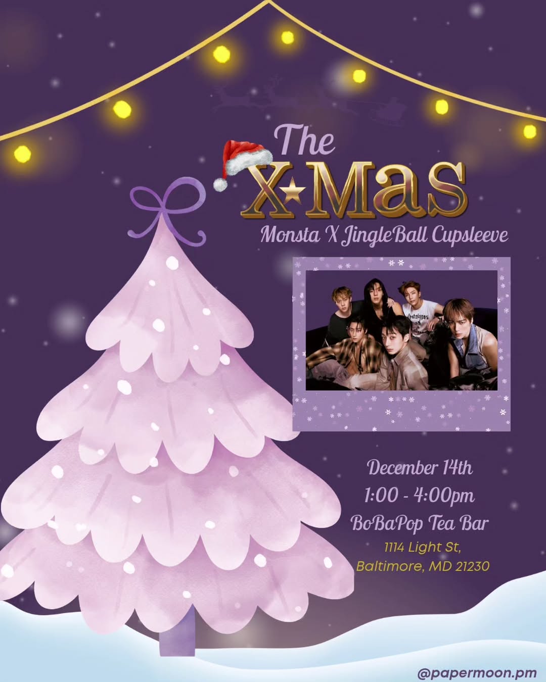 THe X-MAS Monsta X JingleBall Cupsleeve