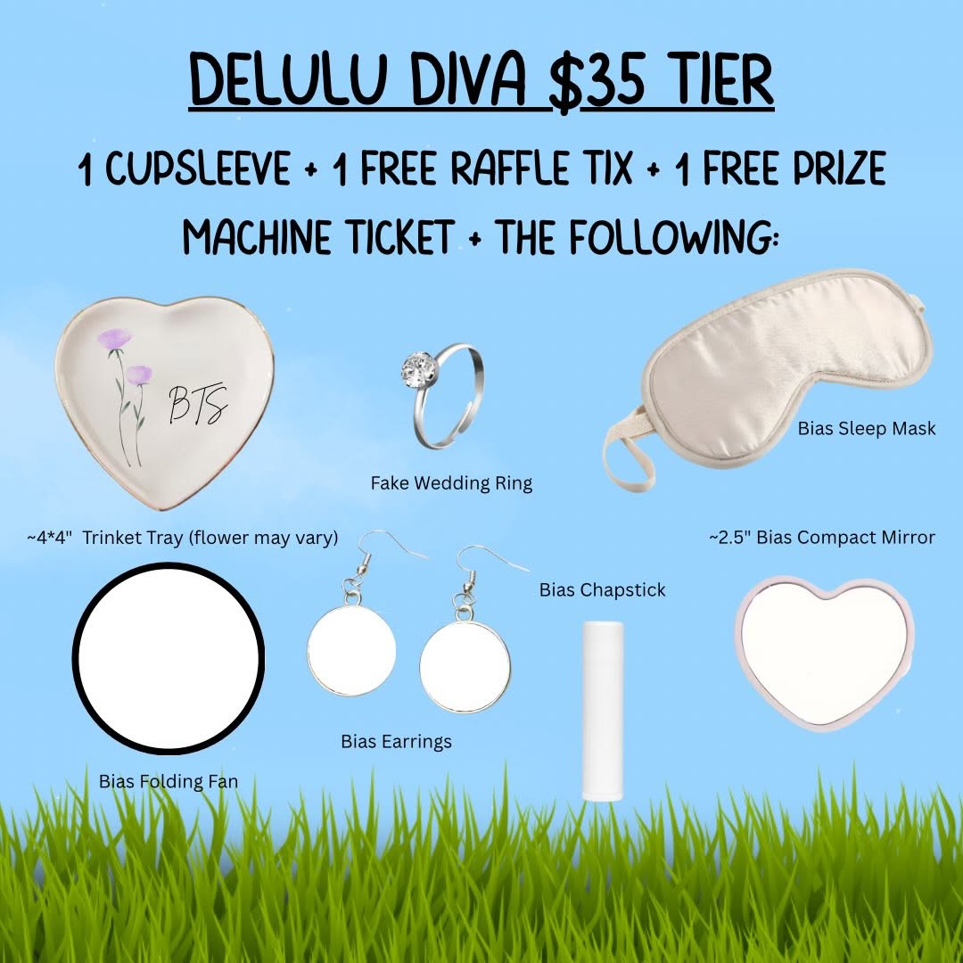 TOUCH SOME (SPRING) GRASS: DELULU ARMY CUPSLEEVE - Image 5