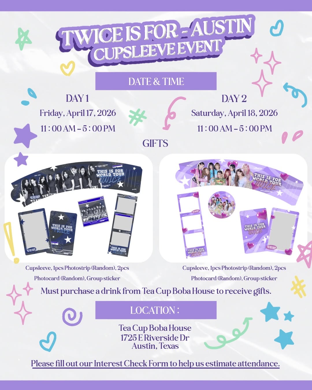TWICE in Austin cupsleeve event - Image 2