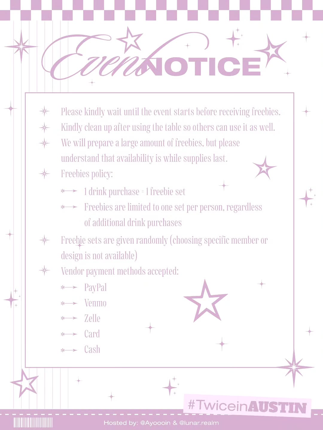 TWICE in Austin cupsleeve event - Image 7