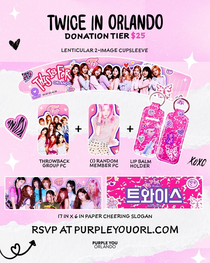 TWICE in Orlando Concert Cupsleeve - Image 2