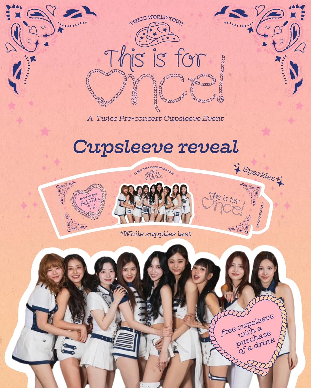 TWICE pre-concert cupsleeve event - Image 4