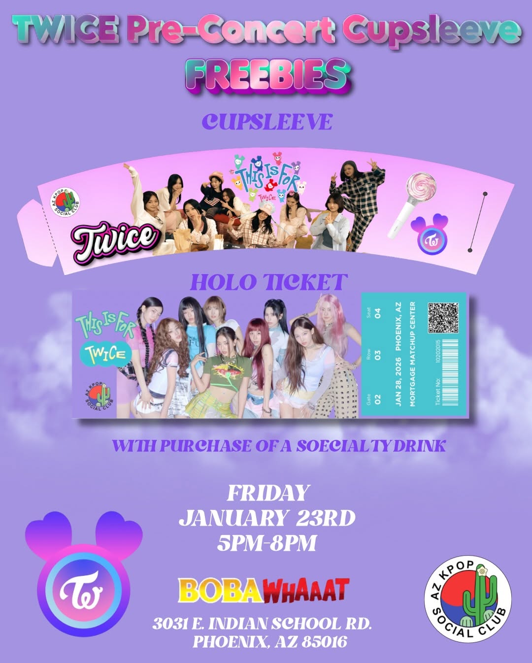 Twice Pre-Concert Cupsleeve - Image 2