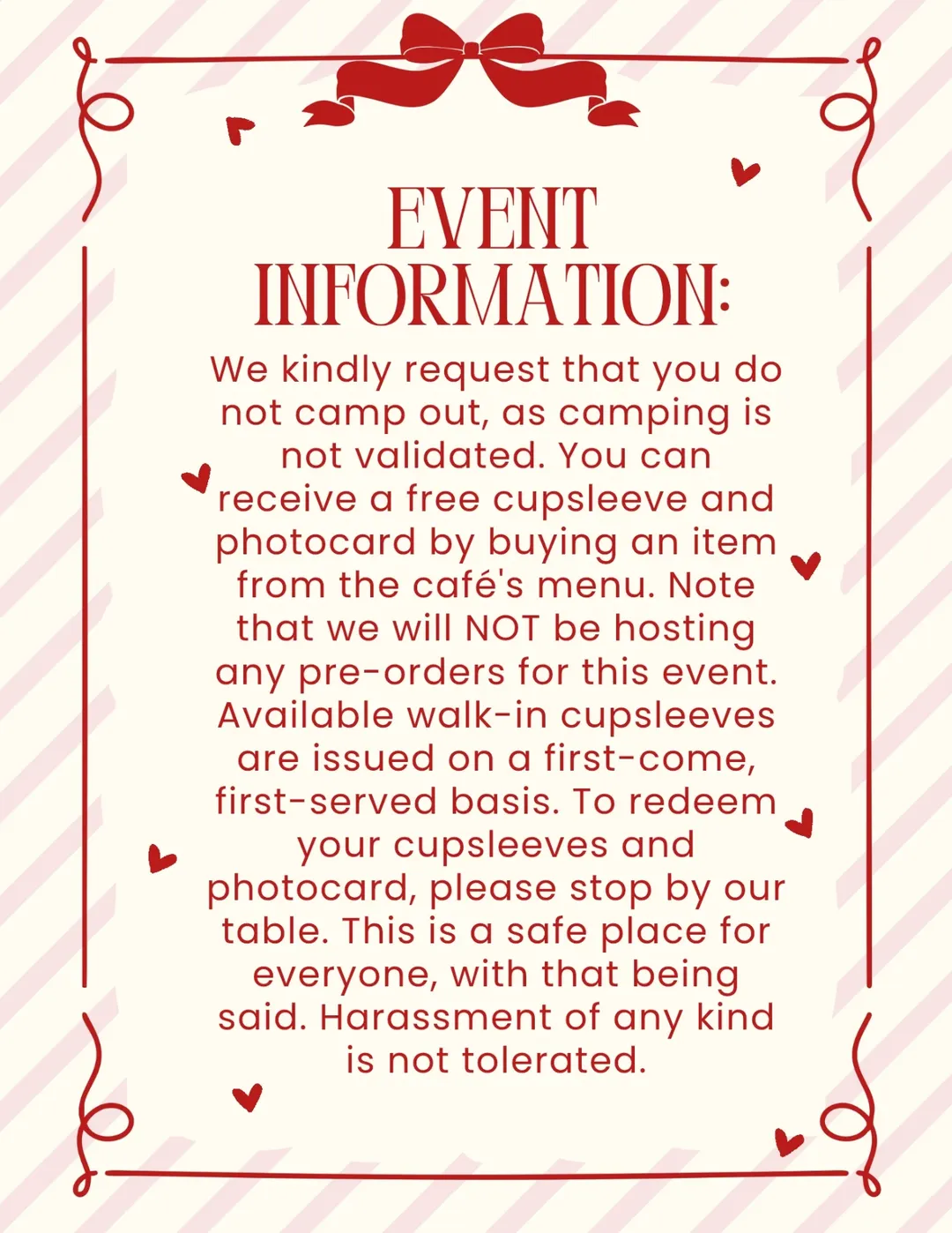 Twice Pre-Concert & Post-Concert Cupsleeve Event - Image 2