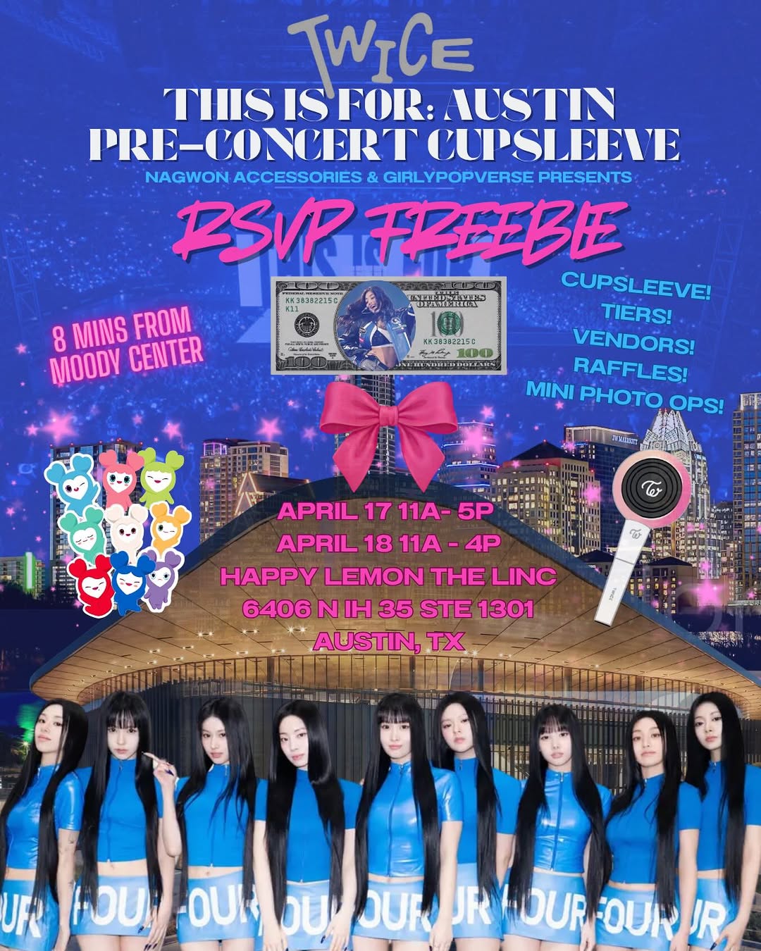 Twice This Is For: Austin Pre-Concert Cupsleeve - Image 3