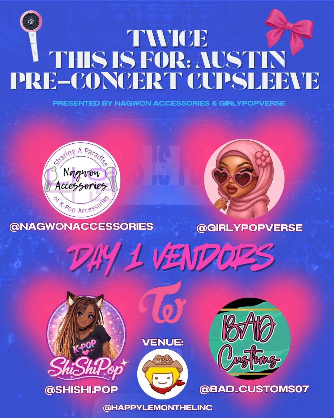 Twice This Is For: Austin Pre-Concert Cupsleeve - Image 4