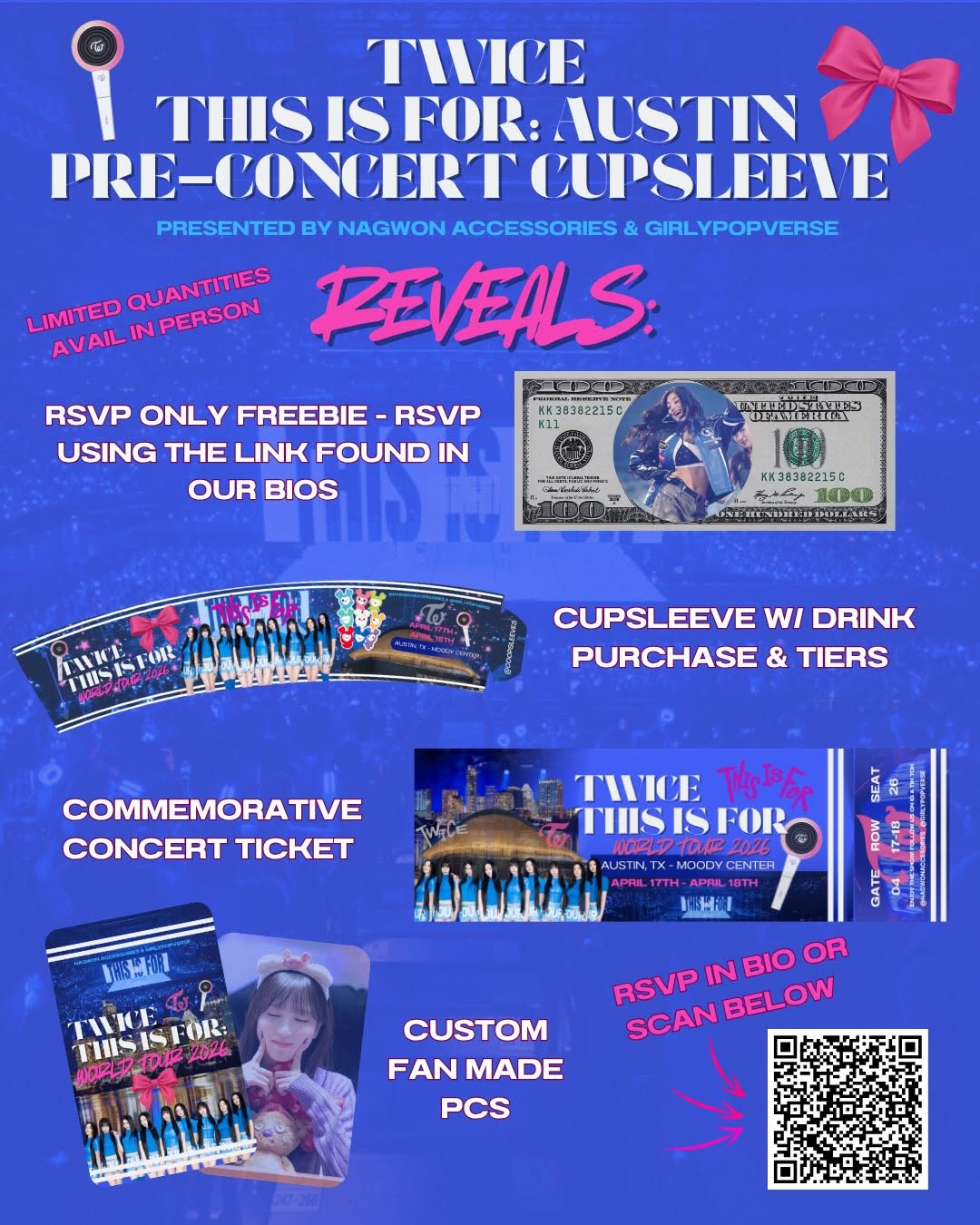 Twice This Is For: Austin Pre-Concert Cupsleeve - Image 5