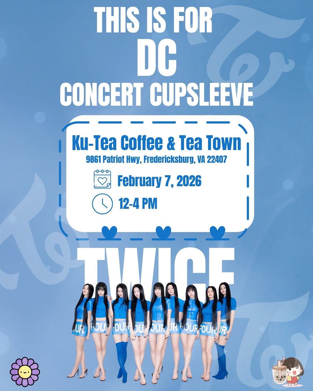 TWICE THIS IS FOR DC CONCERT CUPSLEEVE