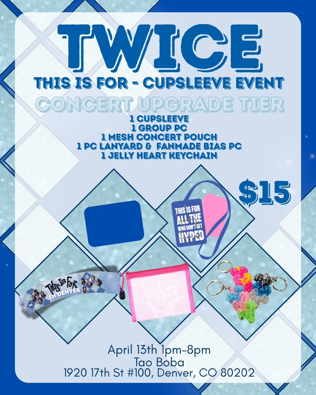 TWICE: This Is For in Denver concert cupsleeve - Image 2