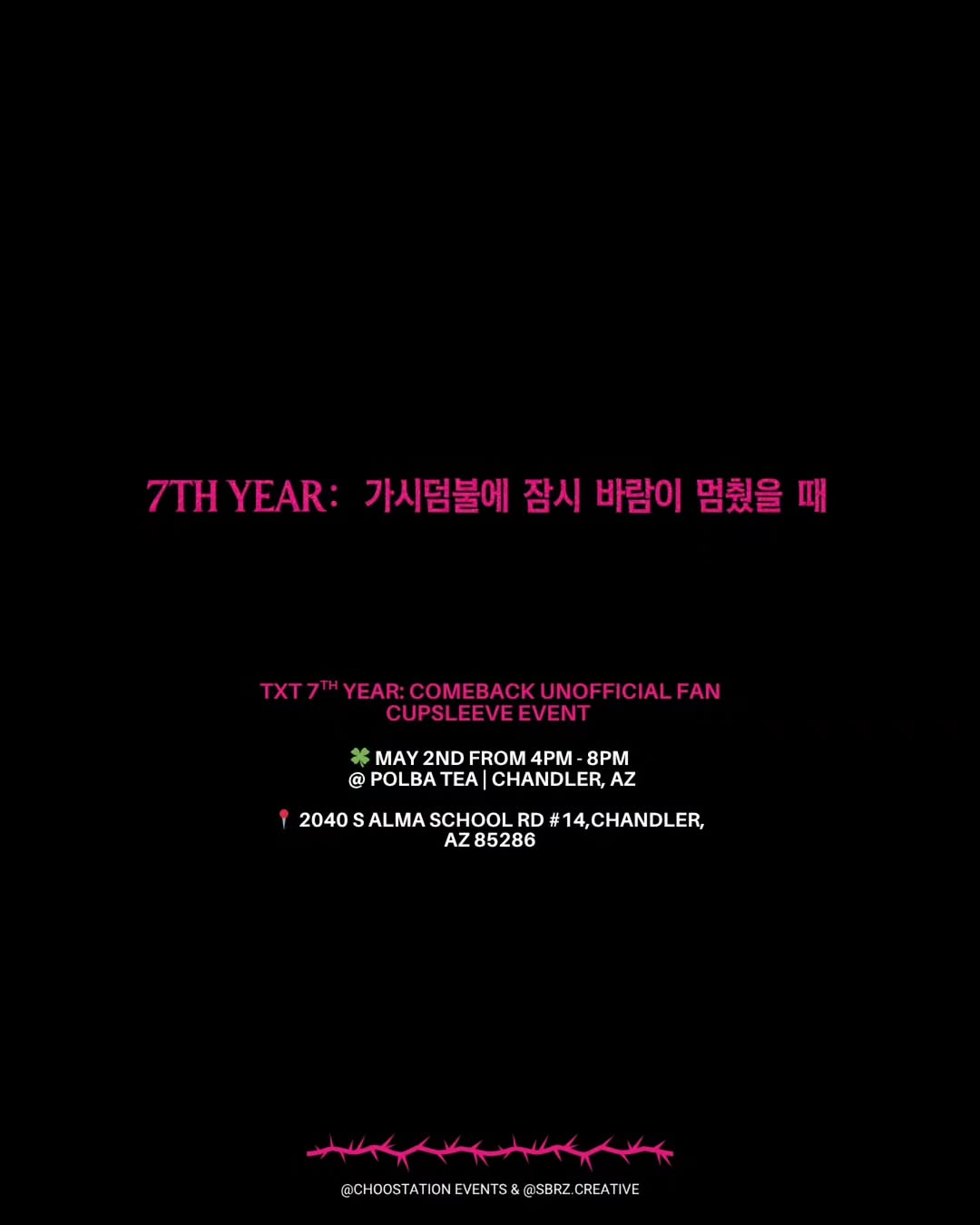 TXT 7th YEAR: COMEBACK FAN CUPSLEEVE EVENT - Image 7