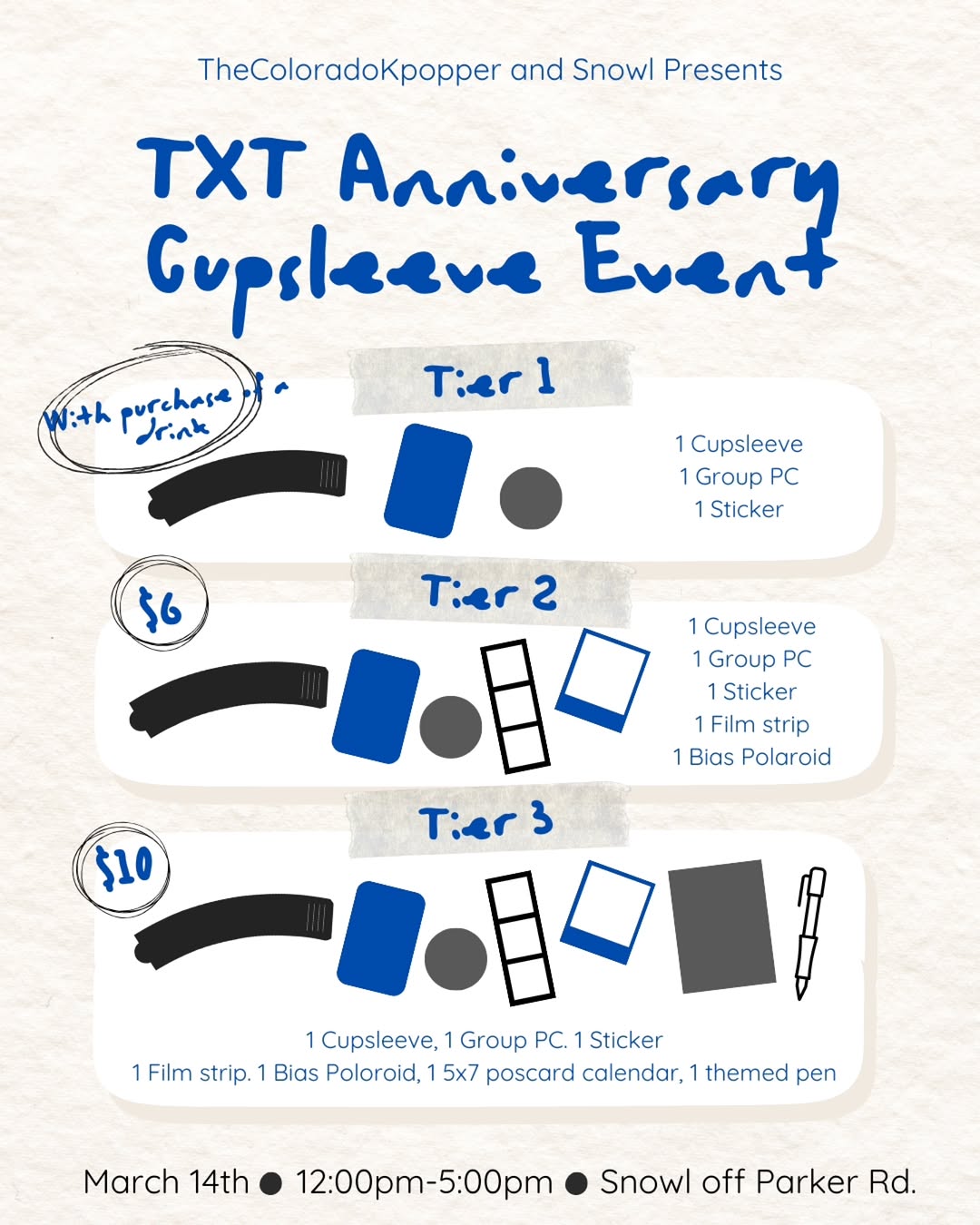 TXT Anniversary Cupsleeve Event - Image 2