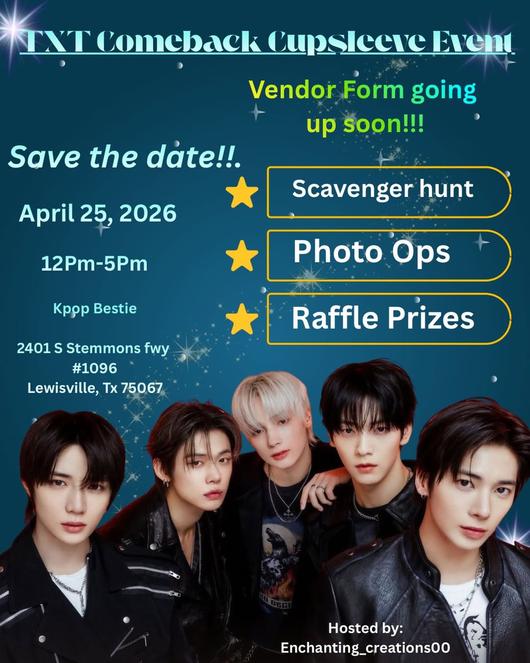 TXT Comeback Cupsleeve Event