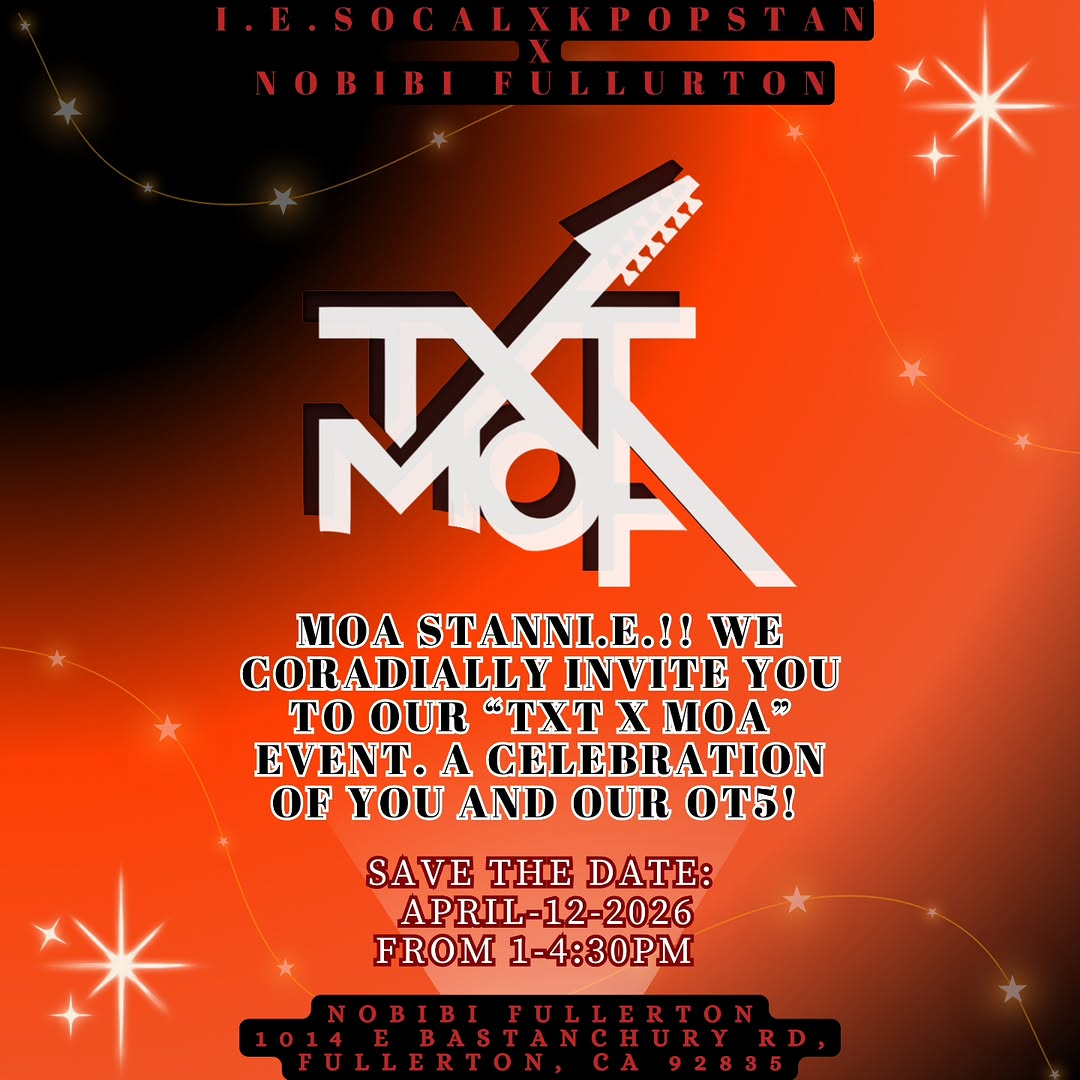 TXT MOA Cup Sleeve Event