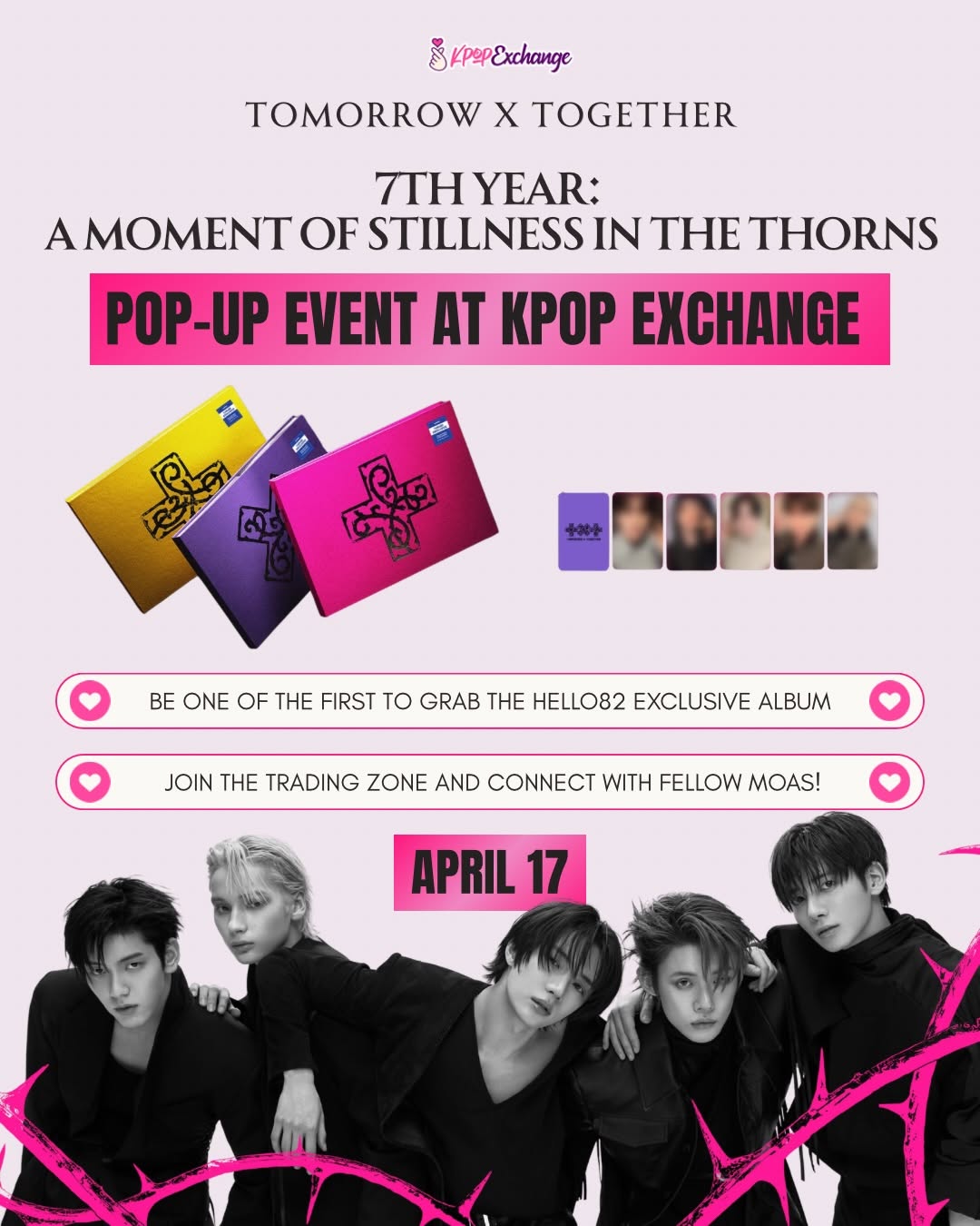 TXT POP-UP ACTIVITIES – Multiple Cities, April 17 – 19, 2026 | K