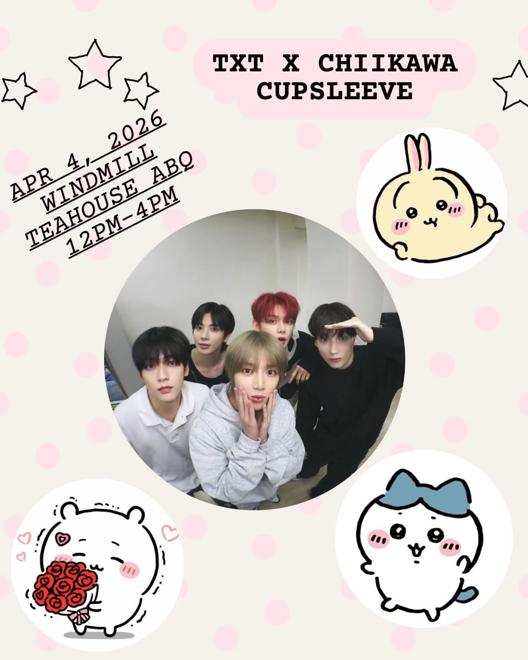 TXT x Chiikawa cupsleeve