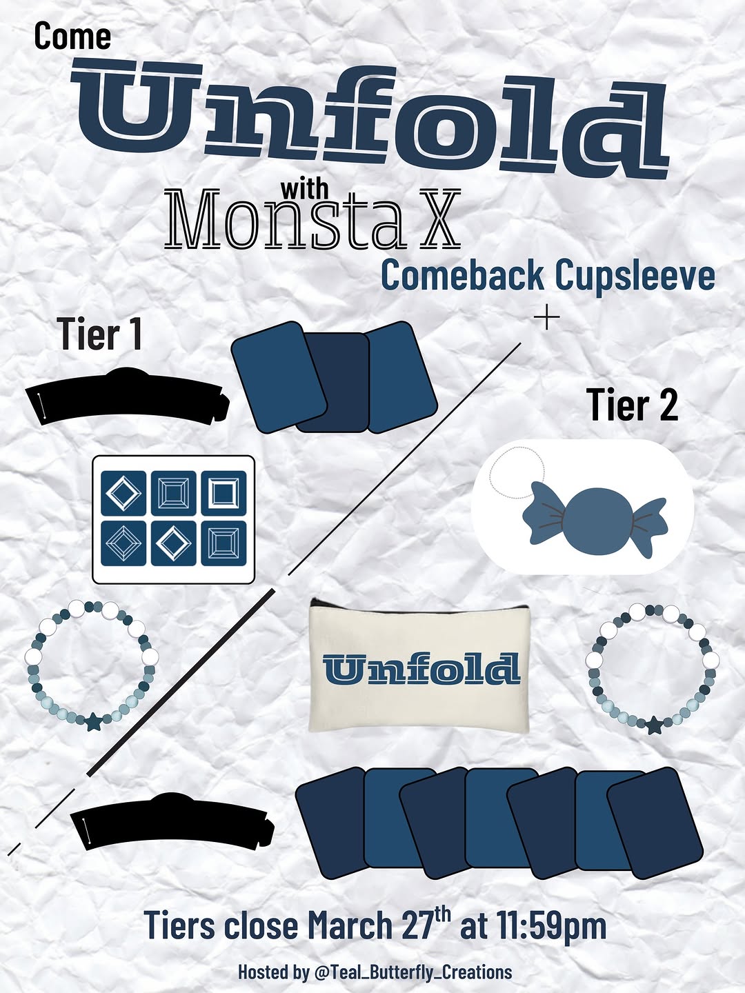 Unfold with Monsta X Comeback Cupsleeve - Image 3