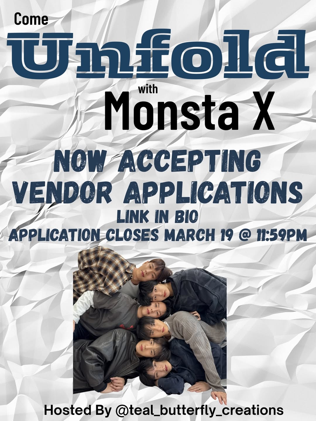 Unfold with Monsta X Comeback Cupsleeve - Image 2