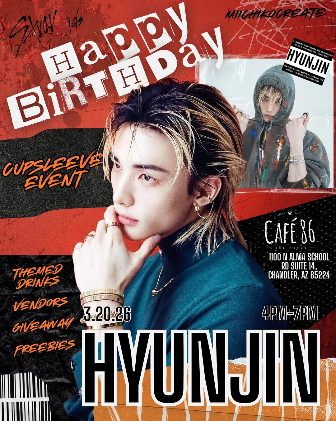 Hyunjin Birthday Cupsleeve Event