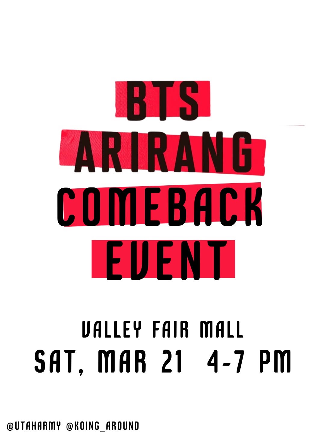 BTS Arirang Comeback Event