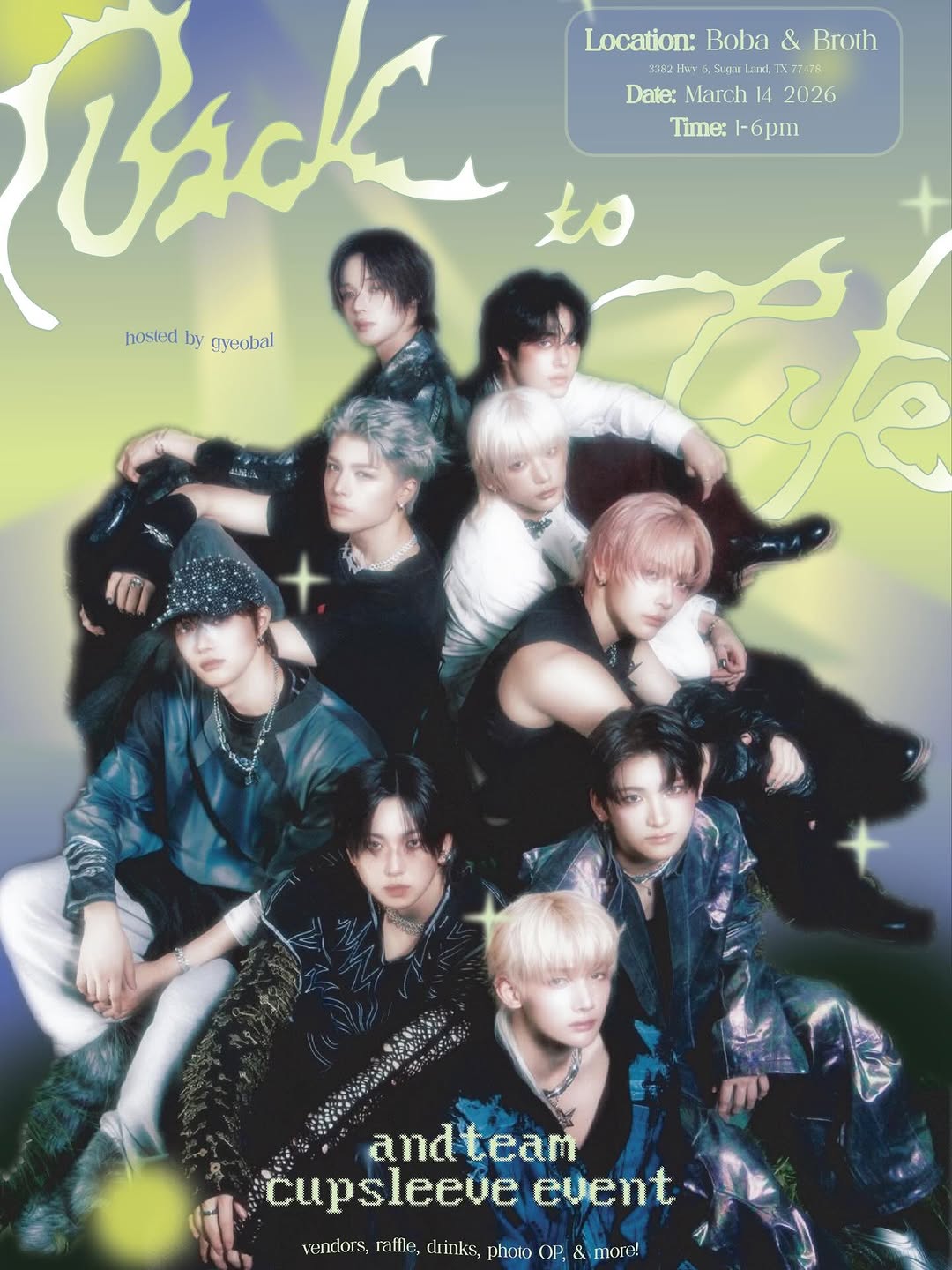 'BACK TO LIFE' &TEAM CUPSLEEVE