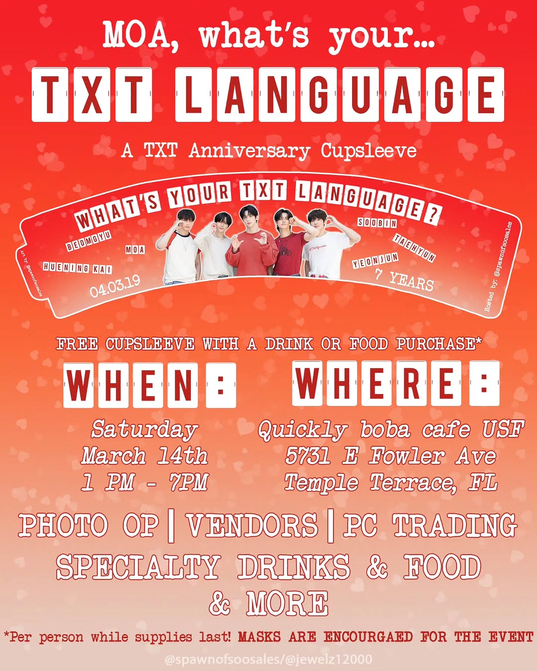 What's your TXT Language? A TXT Anniversary Cupsleeve