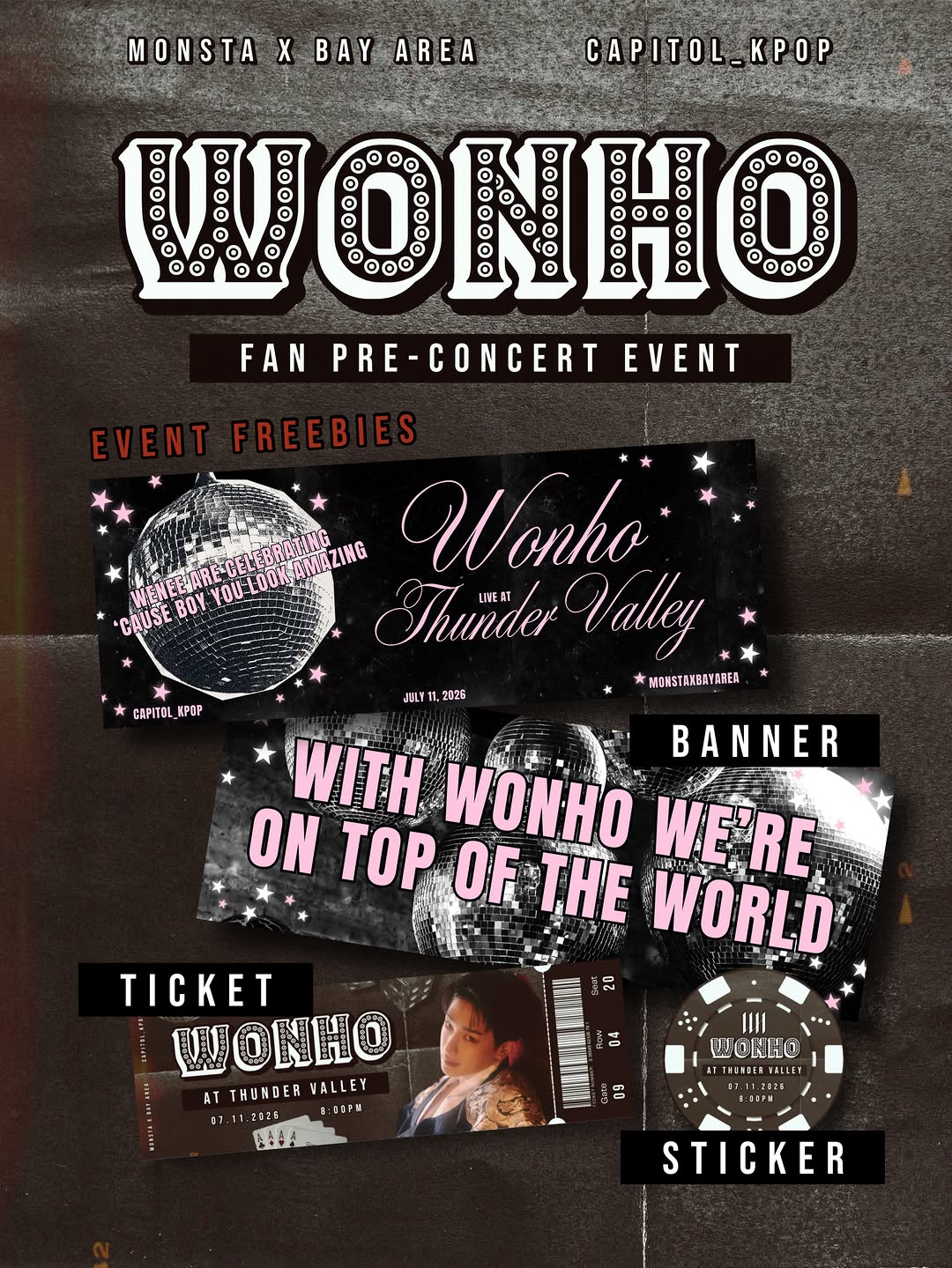 Wonho✨ Fan Pre-concert Event – Roseville, July 11, 2026 | K-Pop