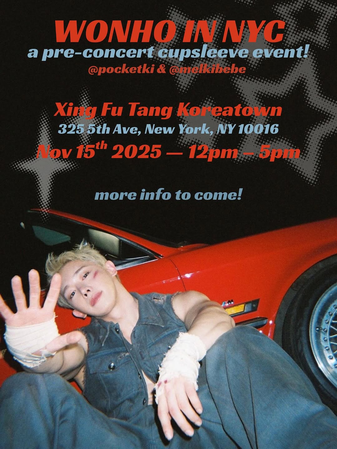 WONHO IN NYC Cupsleeve Event