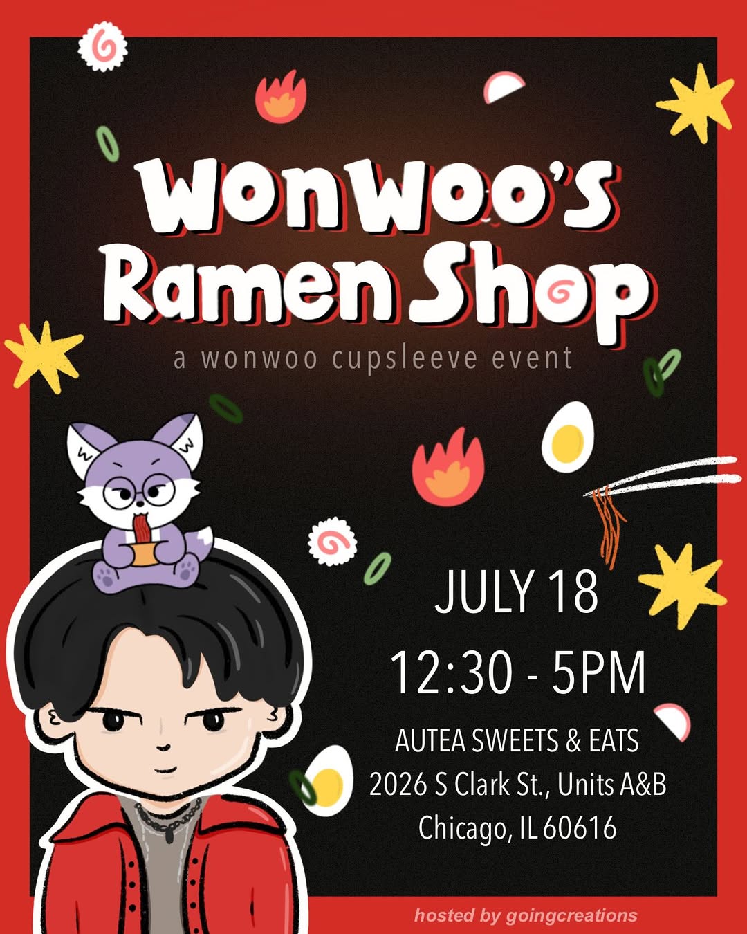WonWoo's Ramen Shop – Chicago, July 18, 2026 | K-Pop Tracker