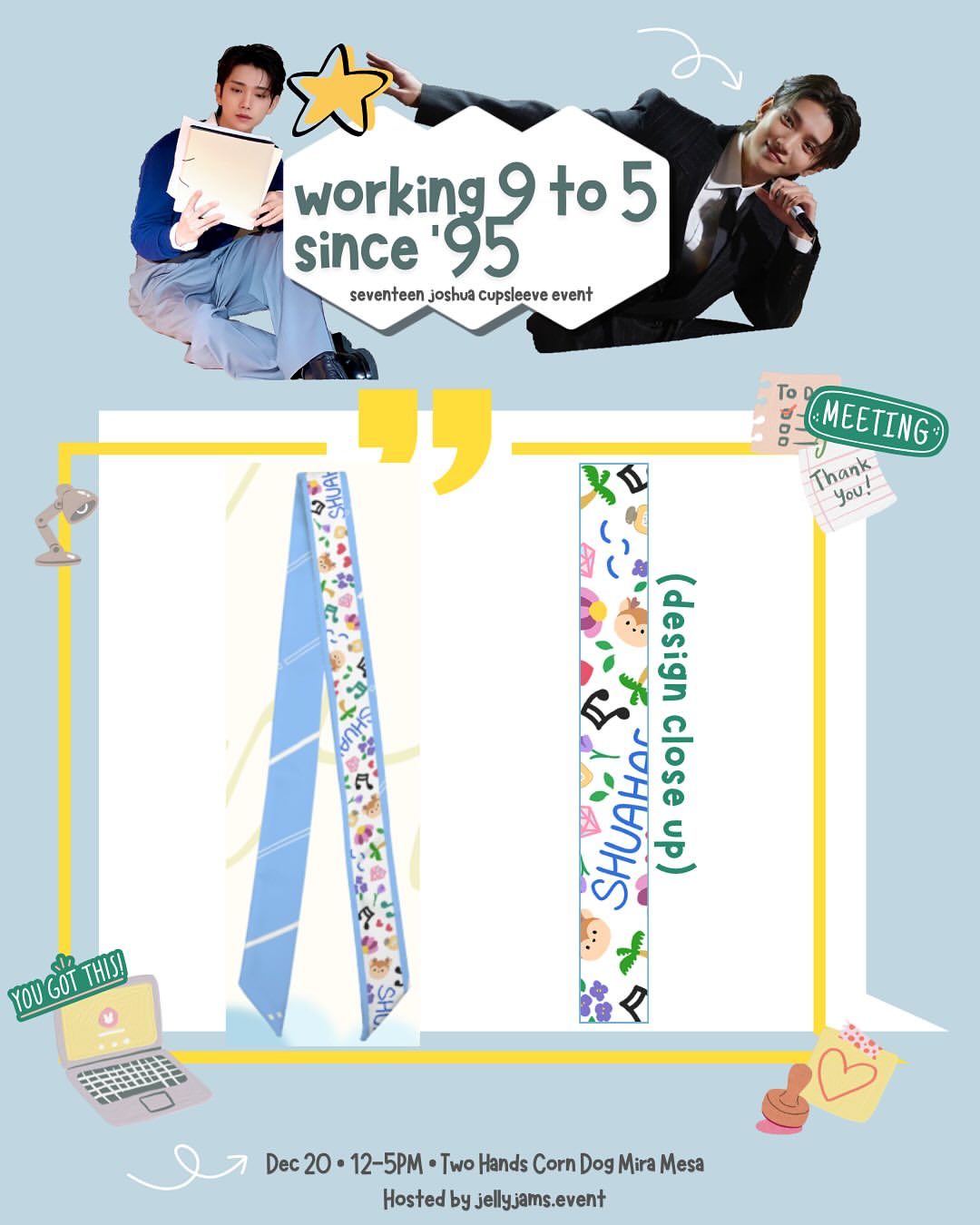Working 9 to 5 since ‘95 Seventeen Joshua Cupsleeve Event - Image 3