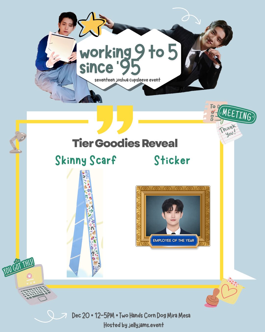 Working 9 to 5 since ‘95 Seventeen Joshua Cupsleeve Event - Image 4