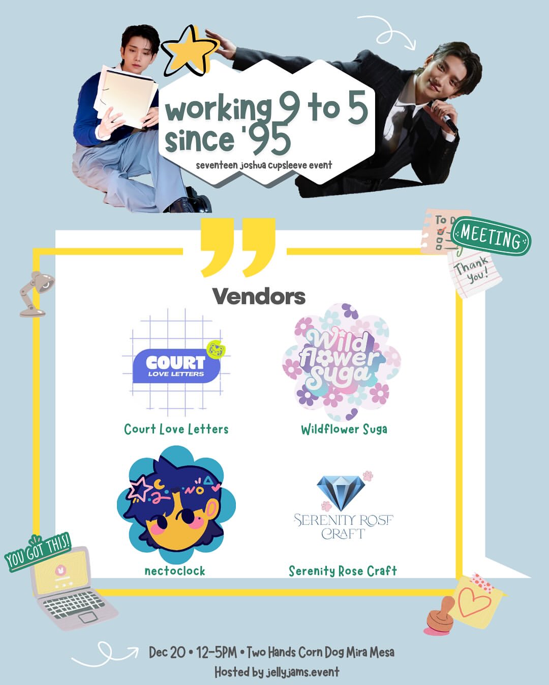 Working 9 to 5 since ‘95 Seventeen Joshua Cupsleeve Event - Image 8