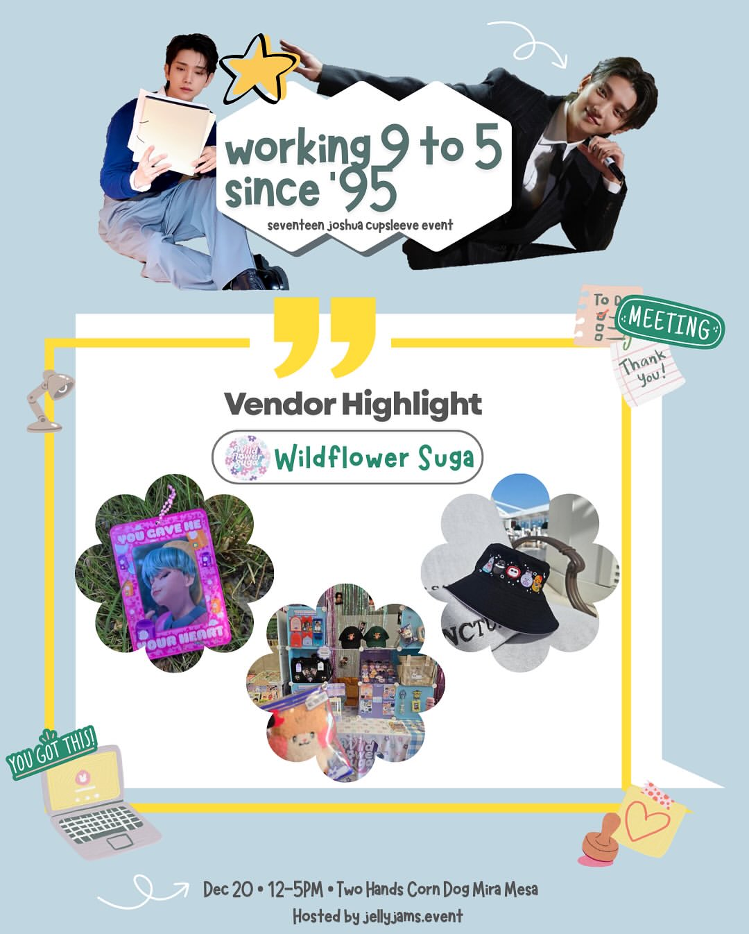 Working 9 to 5 since ‘95 Seventeen Joshua Cupsleeve Event - Image 9