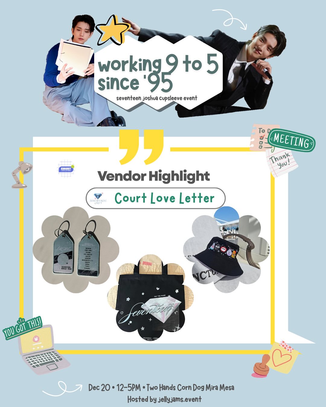 Working 9 to 5 since ‘95 Seventeen Joshua Cupsleeve Event - Image 14