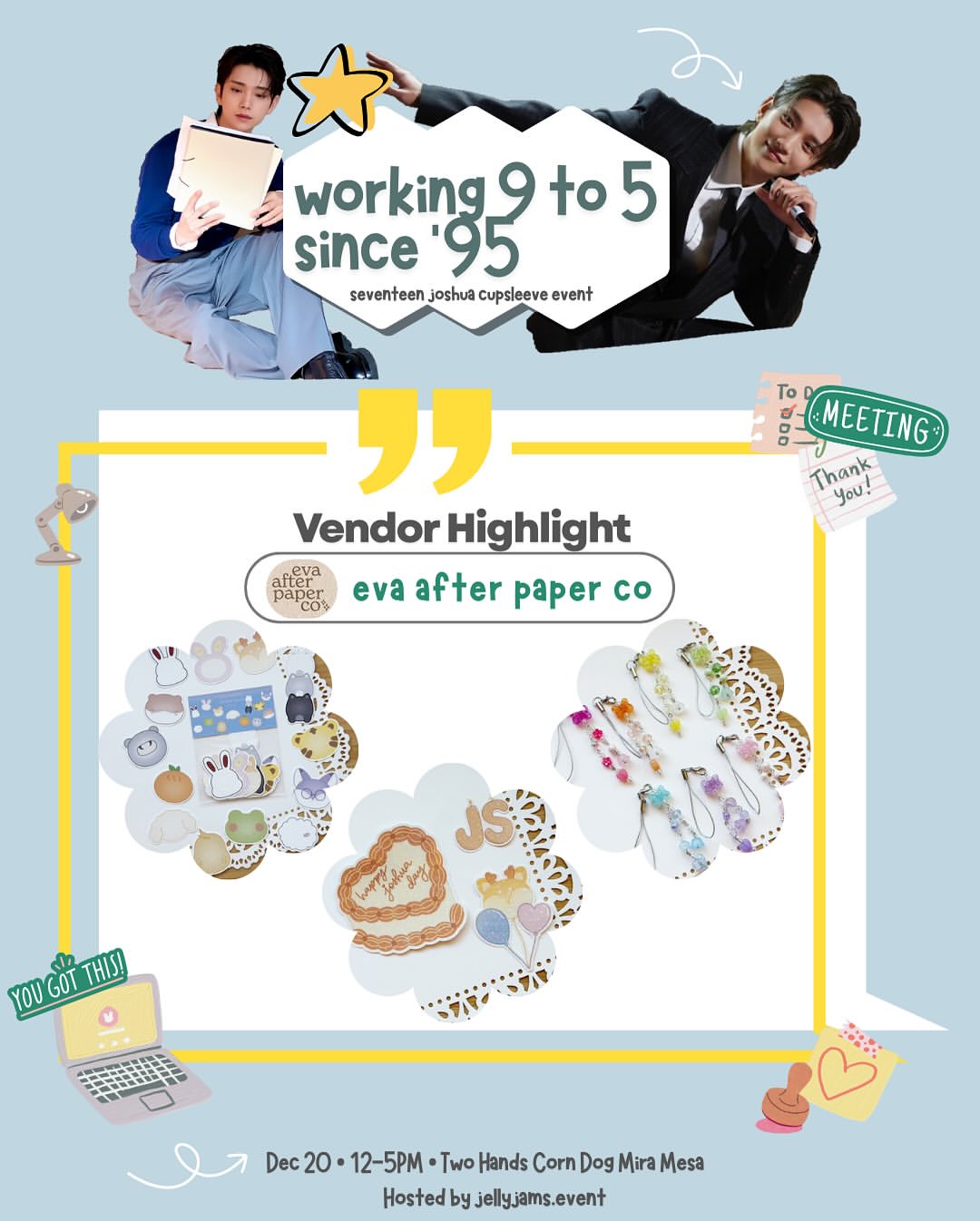Working 9 to 5 since ‘95 Seventeen Joshua Cupsleeve Event - Image 17