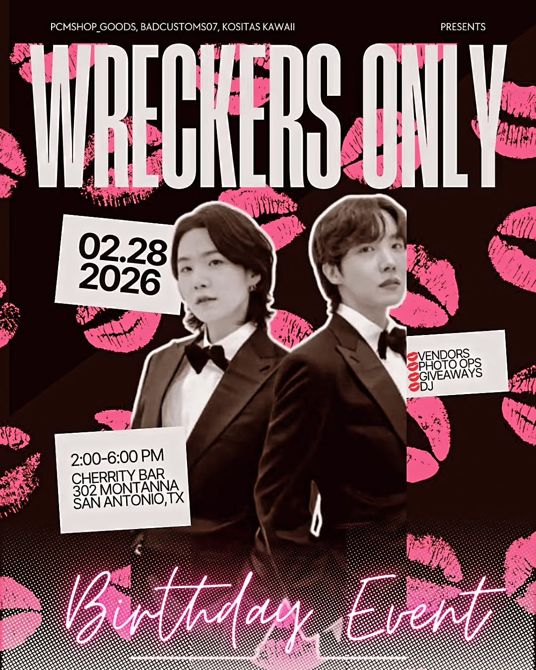 Wreckers Only birthday cupsleeve event