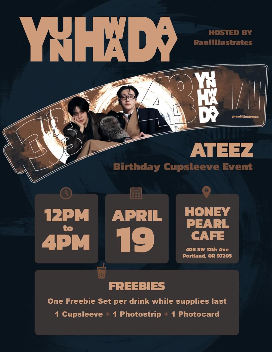 YUNHWA DAY - ATEEZ Birthday Cupsleeve Event